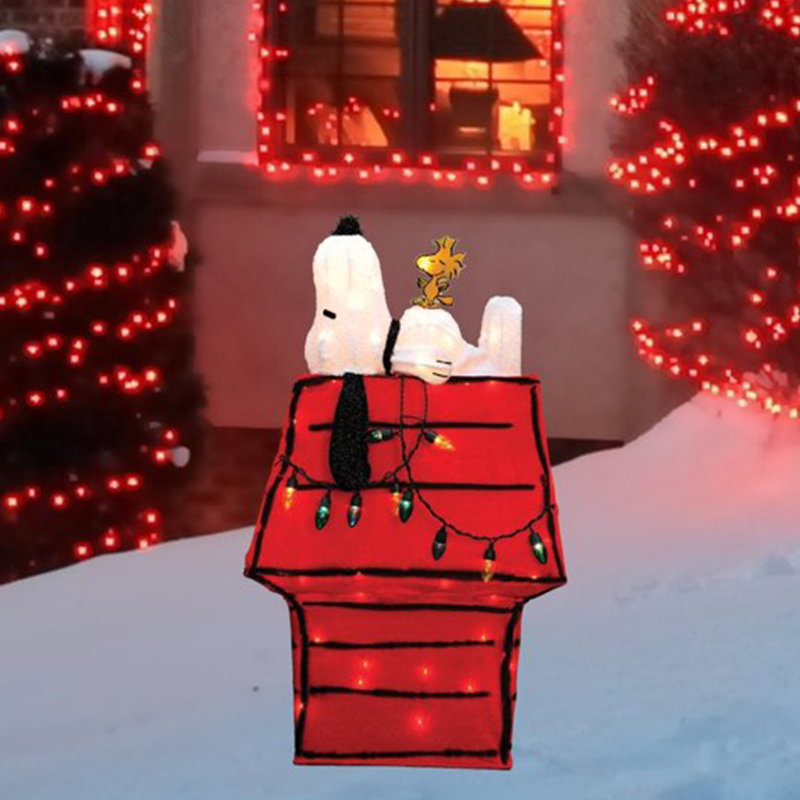 Snoopy Christmas selling yard sign. Christmas decorations, outdoor. Snoopy Santa.